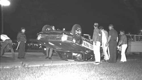 Tri-City Dragway - Flying Red Baron Crash From Fred Militello Photo By Don Ruppel 